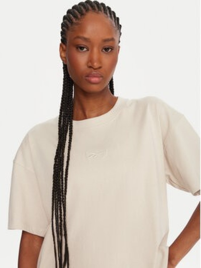 Reebok T-Shirt RK25315CCW Beżowy Regular Fit