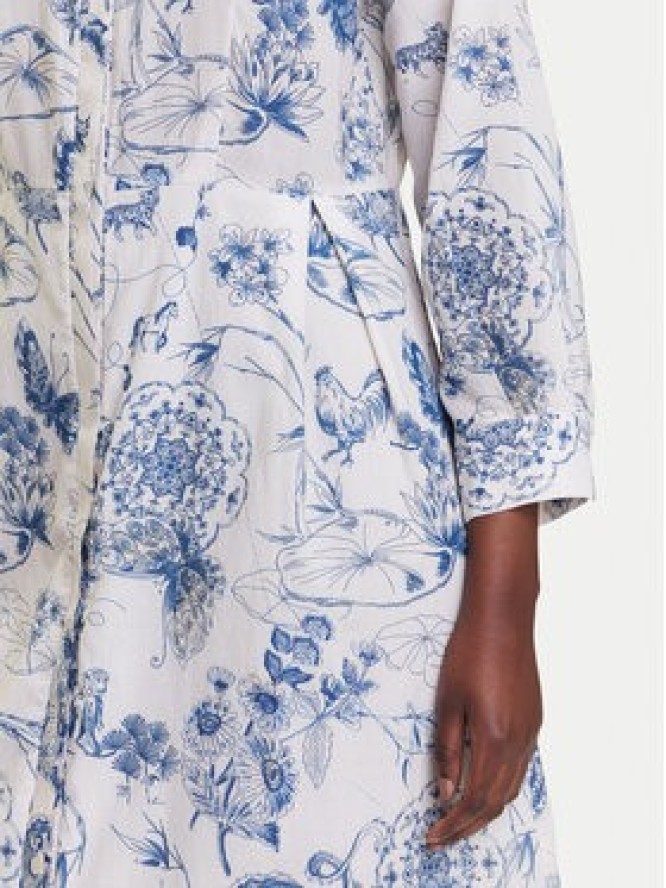 Fracomina Sukienka koszulowa FJ25SD3004W621N4 Niebieski Regular Fit