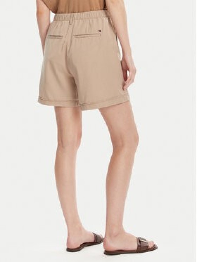 Tommy Hilfiger Szorty materiałowe WW0WW44762 Beżowy Regular Fit