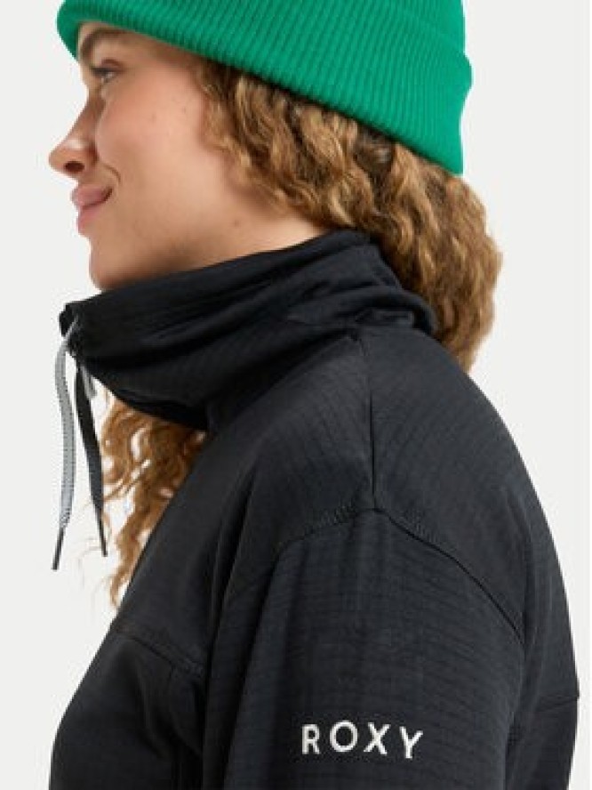 Roxy Bluza techniczna Vertere Full Zip ERJFT04974 Czarny Regular Fit