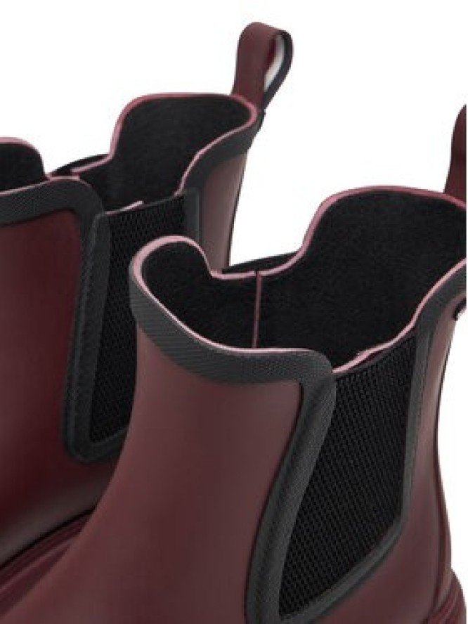 Tommy Hilfiger Kalosze Flag Ankle Warm Lining FW0FW08974 Bordowy