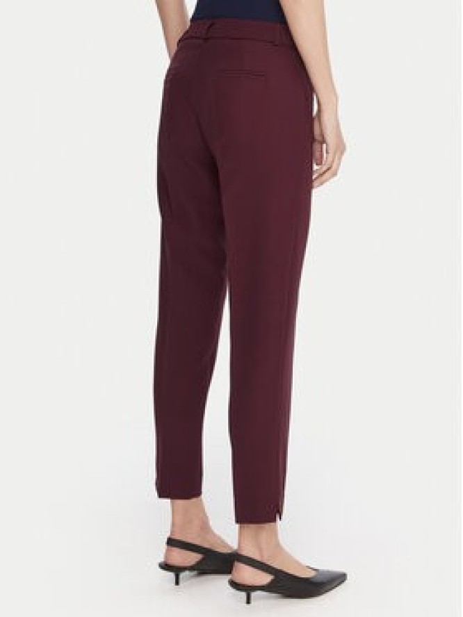 Maryley Spodnie damskie 25IB52Z/M17/43BU Bordowy Regular Fit