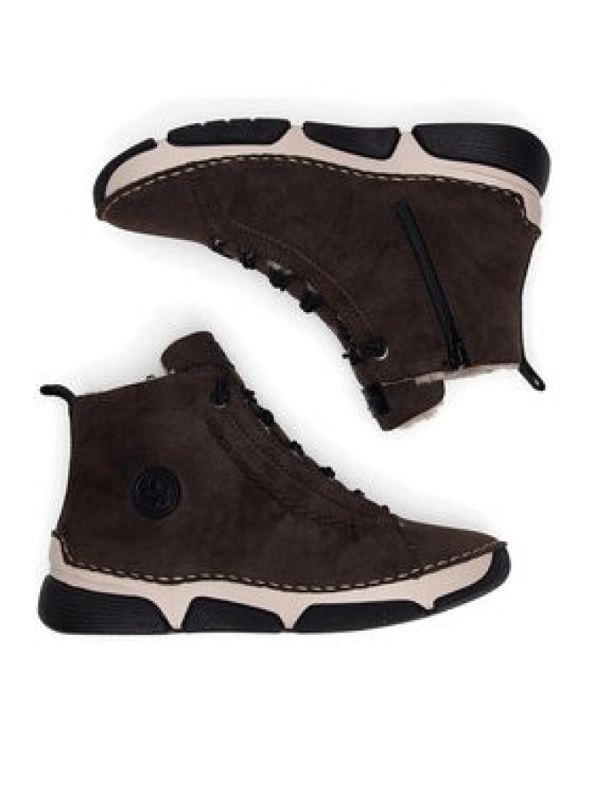 Rieker Trzewiki 45912-25 Brązowy