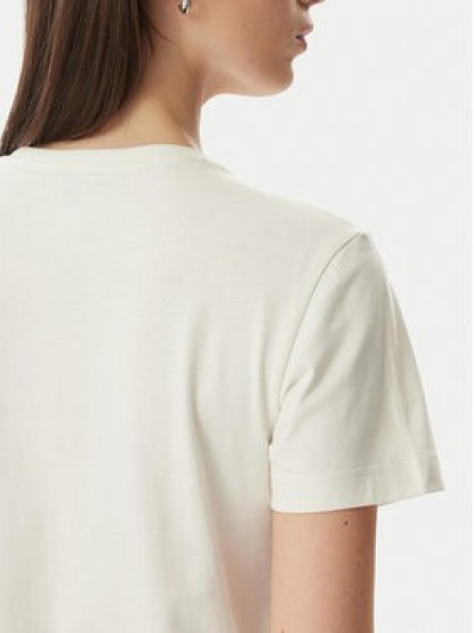 Calvin Klein Jeans T-Shirt SS 20s LV044G200G Kremowy Regular Fit
