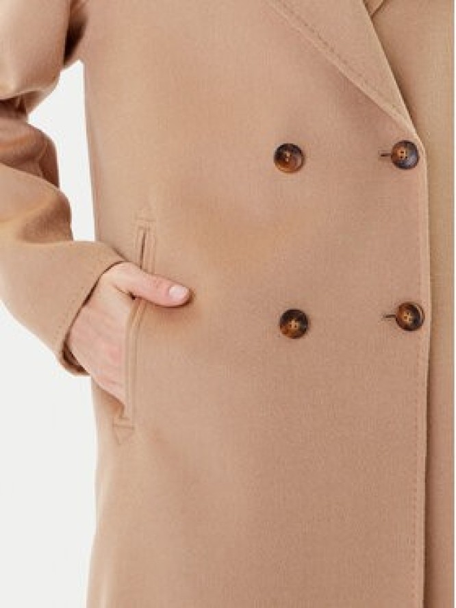 Marella Płaszcz wełniany Good 2523016031 Beżowy Regular Fit