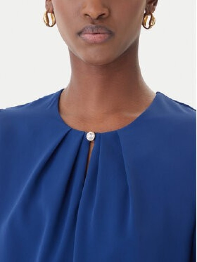 Rinascimento Bluzka CFC0127711003 Niebieski Slim Fit