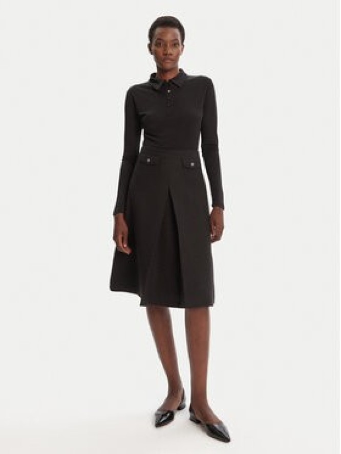 HUGO Spódnica midi Raferi 50542629 982 Czarny Regular Fit