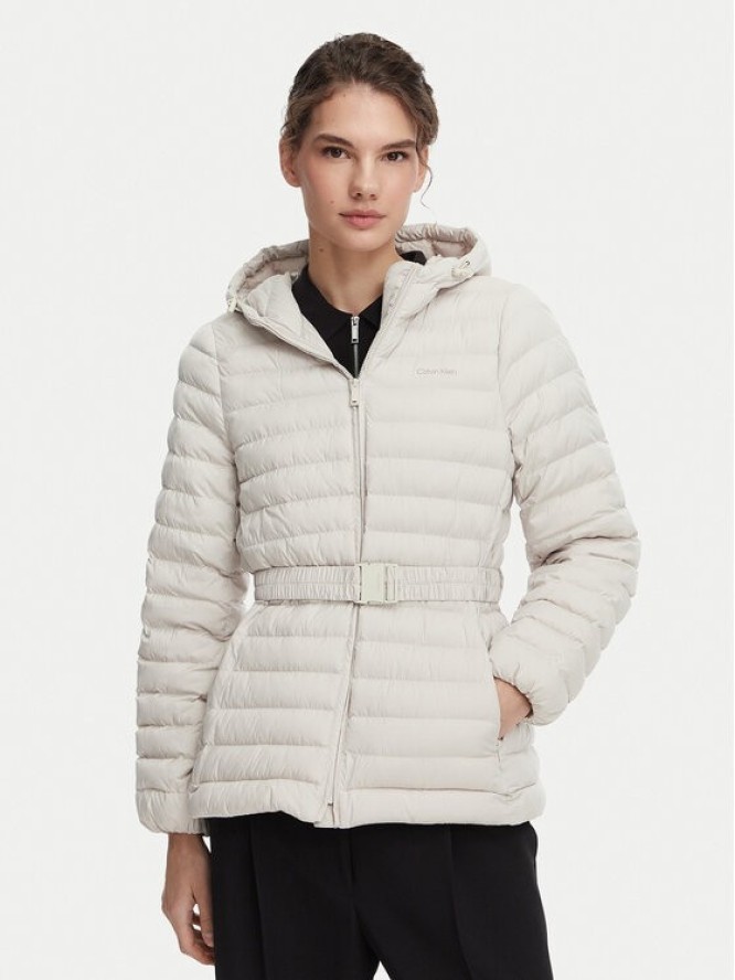 Calvin Klein Kurtka przejściowa LV044G504G Beżowy jasny Regular Fit