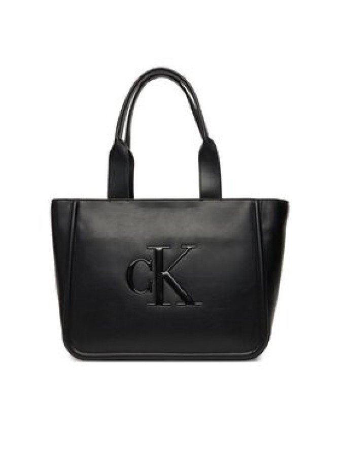 Calvin Klein Torebka Bold Ck Medium Tote LV04F3218G Czarny