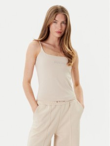 Guess Top V5GP22 J1314 Beżowy Slim Fit