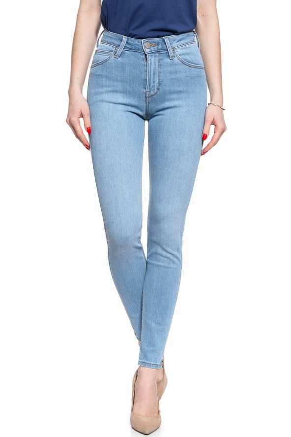 SPODNIE DAMSKIE LEE SCARLETT HIGH LIGHT FLORIN L626MOHR 112114288