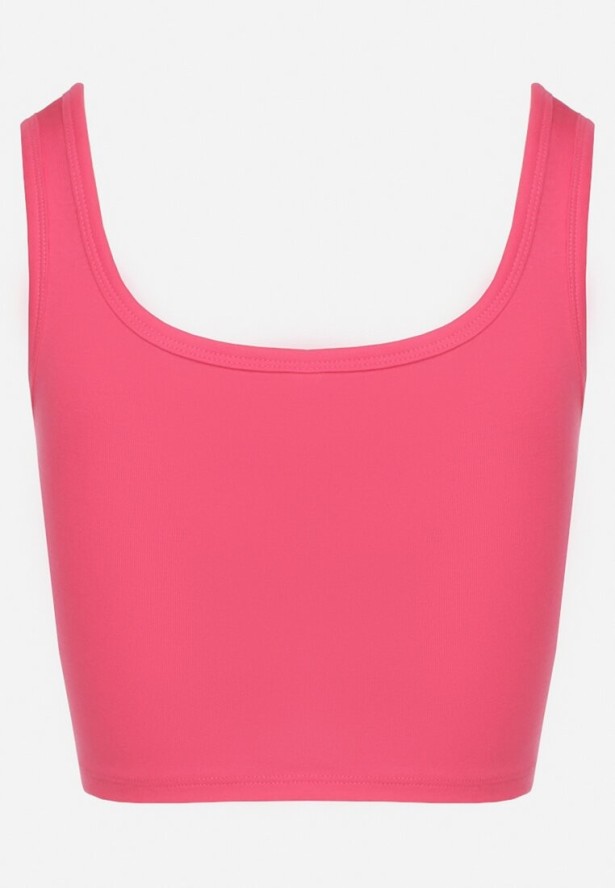 Różowy Top z Bawełny o Krótkim Kroju Nusoviel