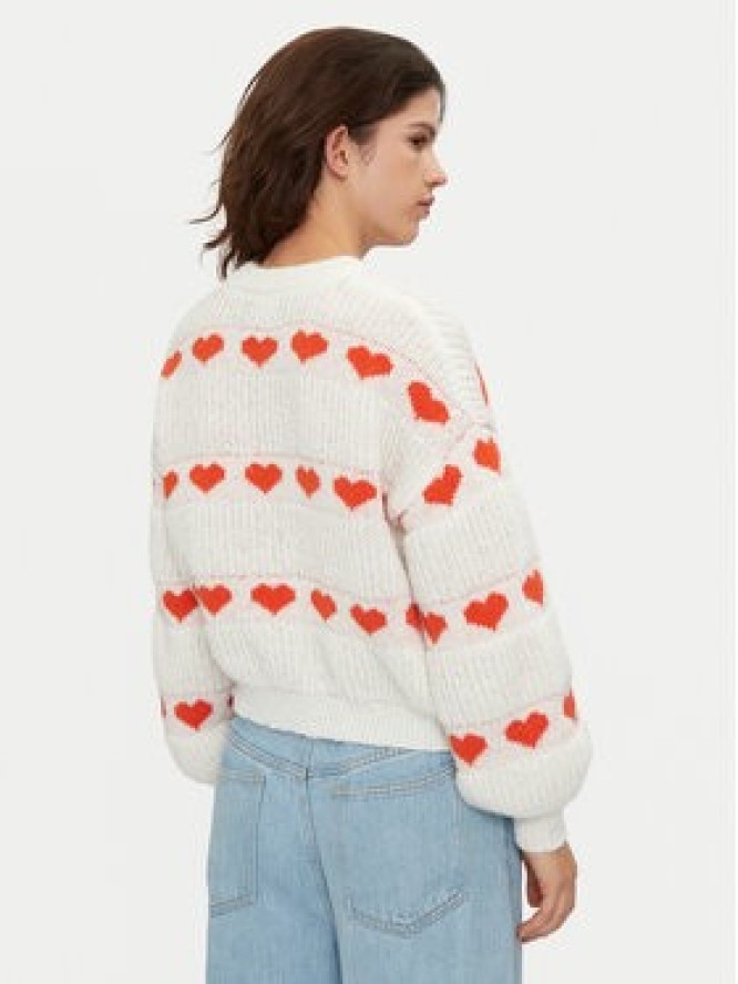 Pieces Sweter Nove 17152014 Écru Regular Fit