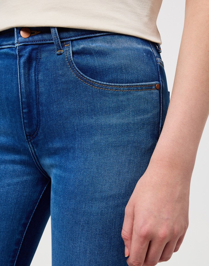 WRANGLER HIGH SKINNY DAMSKIE SPODNIE JEANSOWE JEANSY DŻINSY RUSTIC 112350940 W27H017957