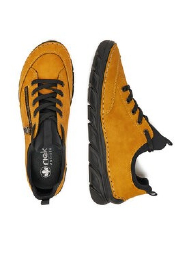 Rieker Sneakersy 55073-68 Żółty