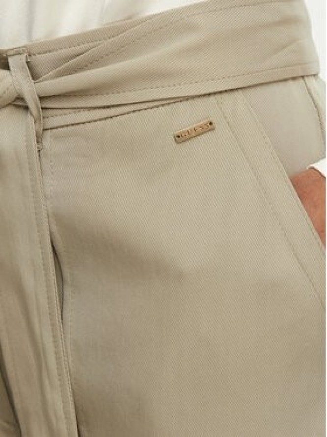 Guess Szorty materiałowe W5GD1R WG4C2 Khaki Regular Fit
