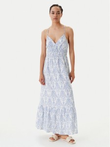 YAS Sukienka letnia Cinni 26036881 Błękitny Regular Fit