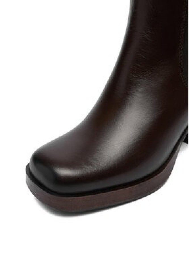 GINO ROSSI Botki C-27740PE-PLATEAU Brązowy ciemny
