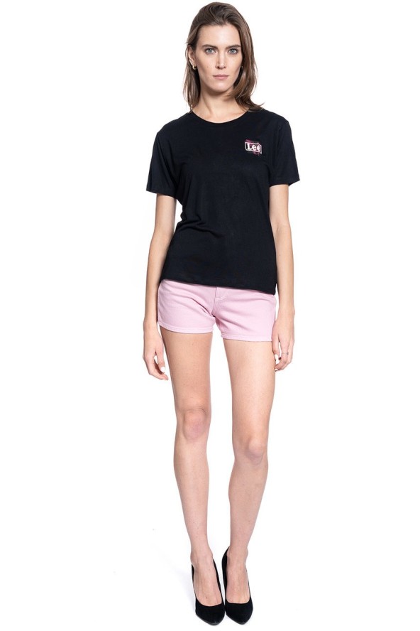 DAMSKI T-SHIRT LEE RELAXED FIT TEE BLACK L40CBW01 112108491