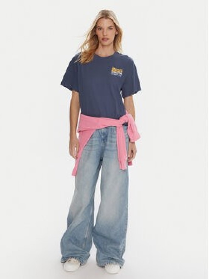 Roxy T-Shirt Hangloose Poster ERJZT06018 Niebieski Regular Fit