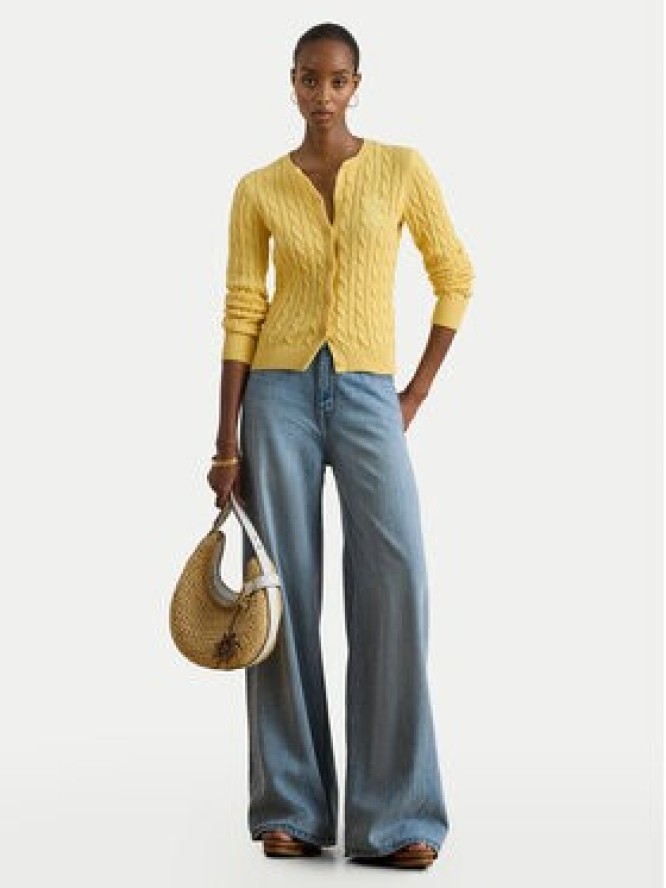 LAUREN RALPH LAUREN Kardigan 200932225016 Żółty Regular Fit