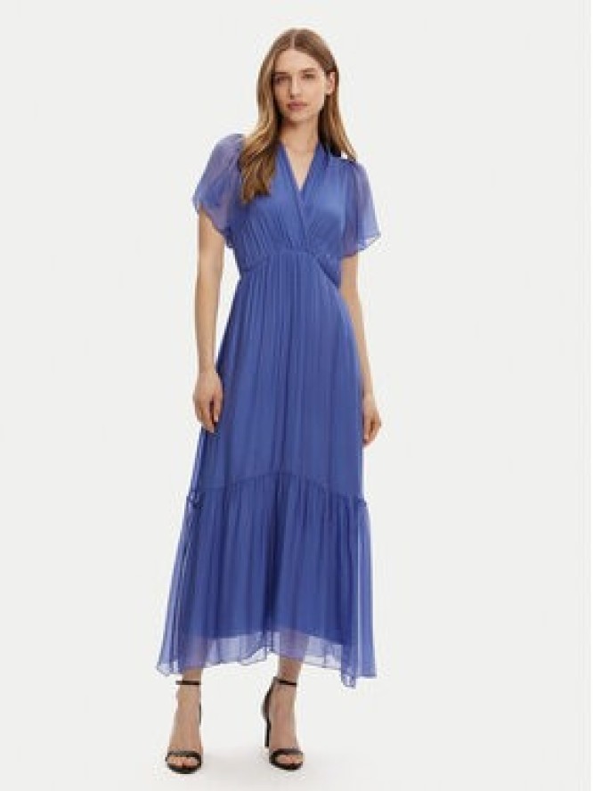 Haveone Sukienka letnia AFF-N006 Niebieski Loose Fit