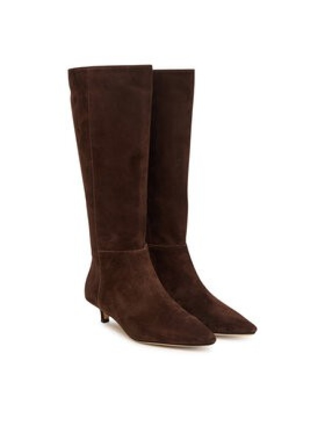 LAUREN RALPH LAUREN Kozaki Frncsa Tl Hl Bo Tal 802P15726002 Brązowy