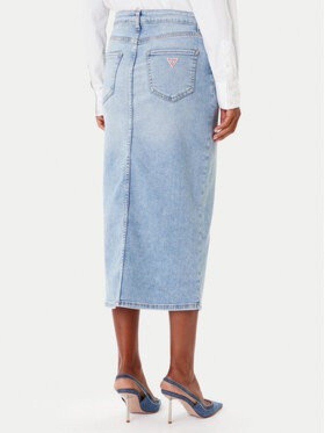 Guess Spódnica jeansowa W5YD1L D5QQ0 Niebieski Regular Fit