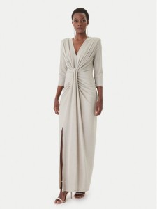 Joseph Ribkoff Sukienka wieczorowa 261743 Beżowy Slim Fit