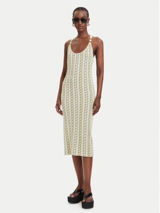 Fracomina Sukienka dzianinowa FS26SD5005K414F8 Żółty jasny Slim Fit