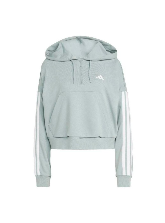 Bluza damska z zamkiem 1/4 z kapturem zapinana na zamek błyskawiczny adidas Esse