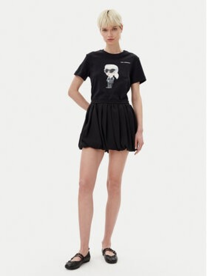 KARL LAGERFELD T-Shirt A1W17130 Czarny Regular Fit