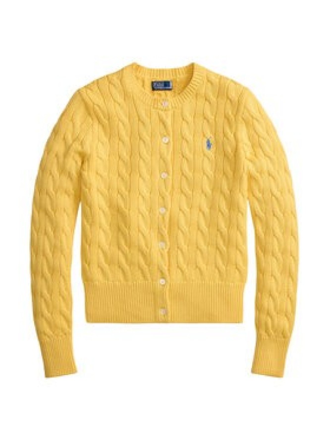 Polo Ralph Lauren Kardigan 211971868507 Żółty ciemny Slim Fit