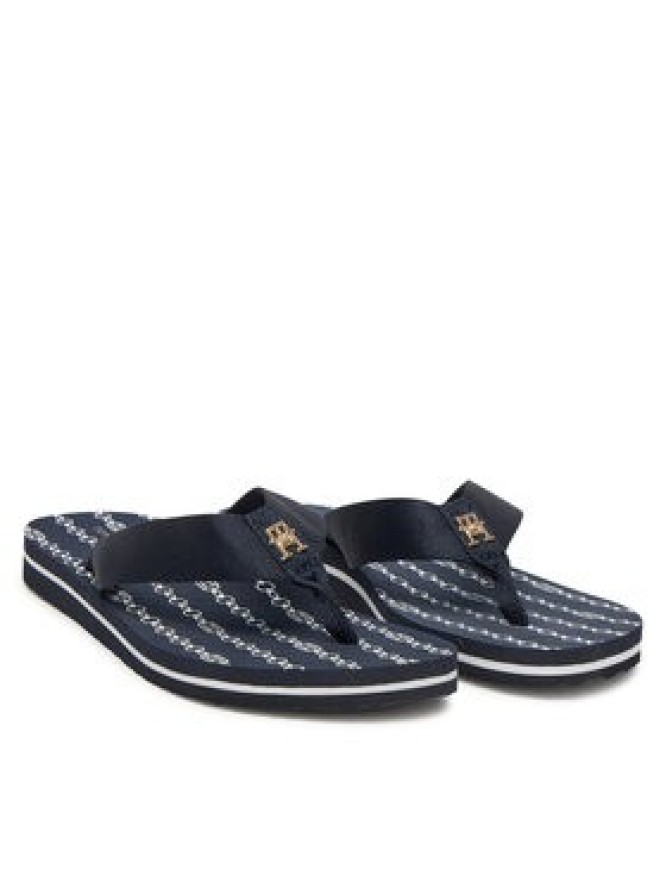Tommy Hilfiger Japonki Th Chain Print FW0FW08514 Granatowy