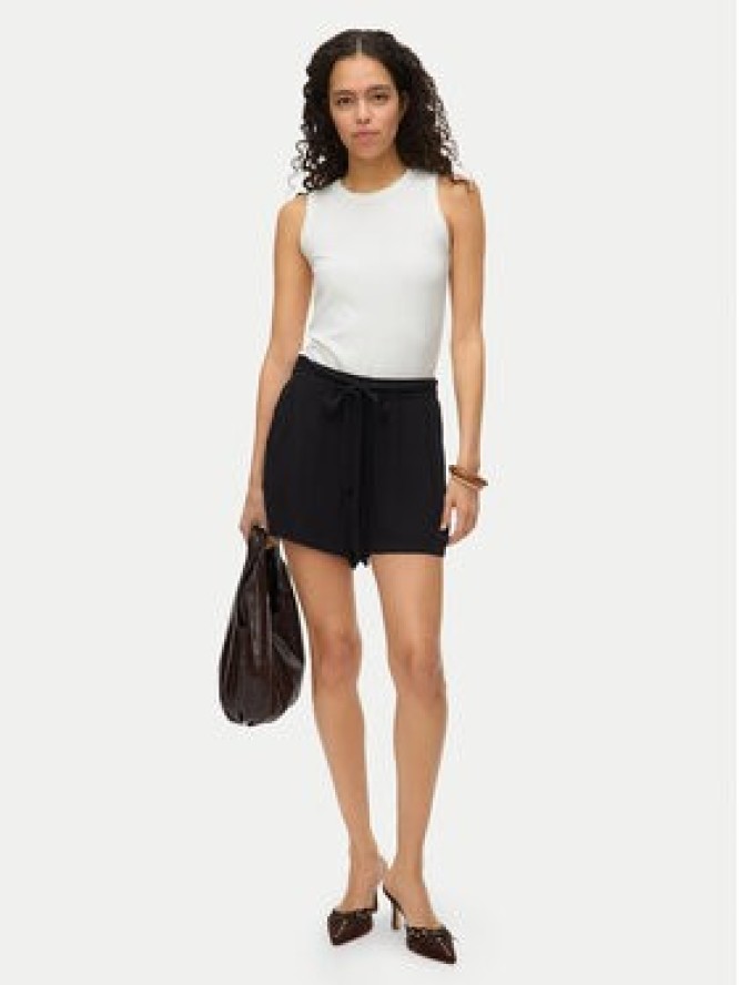 Vero Moda Szorty materiałowe Menny 10323630 Czarny Regular Fit