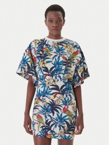 adidas Sukienka codzienna Farm Rio KD2194 Niebieski Oversize