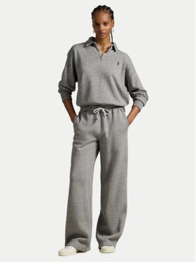 Polo Ralph Lauren Spodnie dresowe 211977959004 Szary Wide Leg