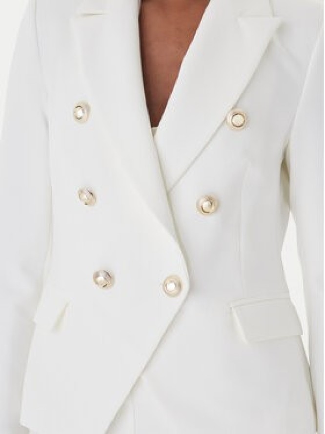 Rinascimento Marynarka CFC0128639003 Biały Regular Fit