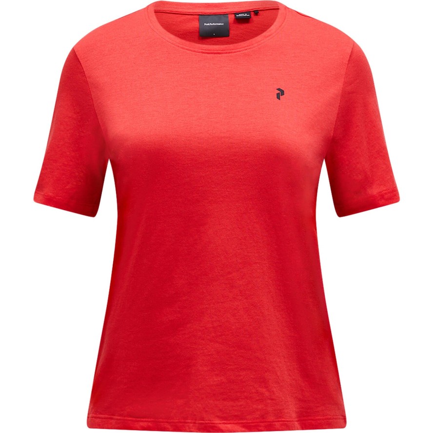 Koszulka Peak Performance damska Explore Graphic Tee czerwona - XL