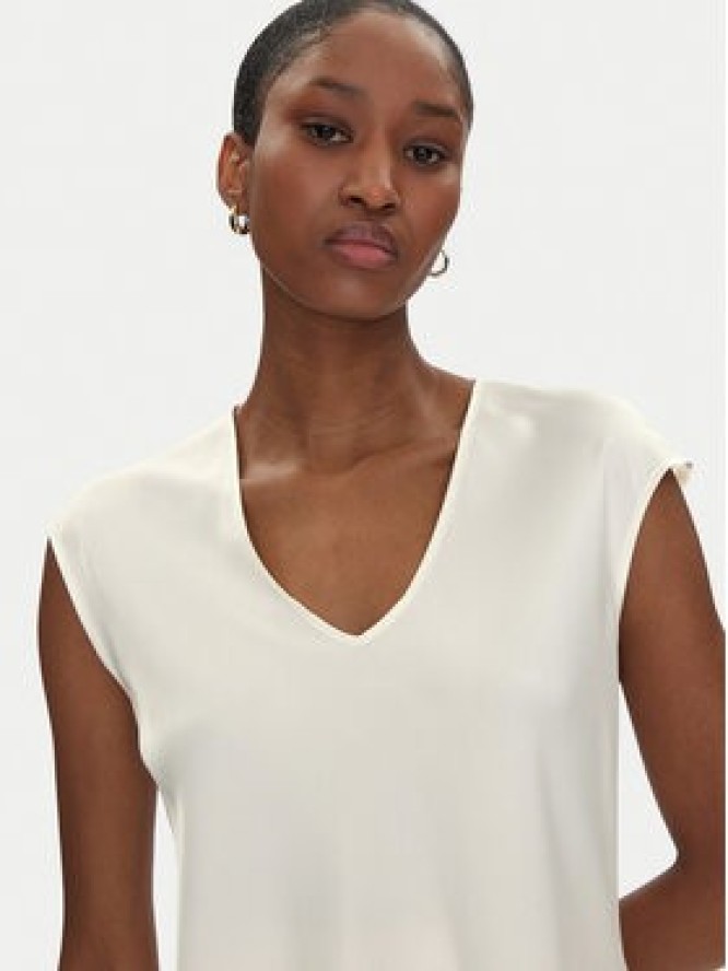 Rinascimento Bluzka CFC0122604003 Écru Regular Fit