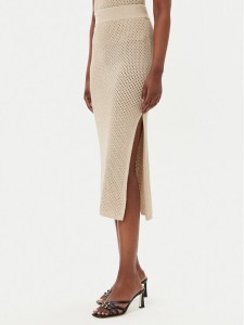 Marella Spódnica ołówkowa Arak2 2513301022 Beżowy Slim Fit