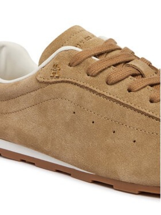 Tommy Hilfiger Sneakersy Th Bella Low Runner Suede FW0FW09189 Beżowy