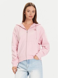 Calvin Klein Jeans Bluza Monologo LV047B270G Różowy Regular Fit