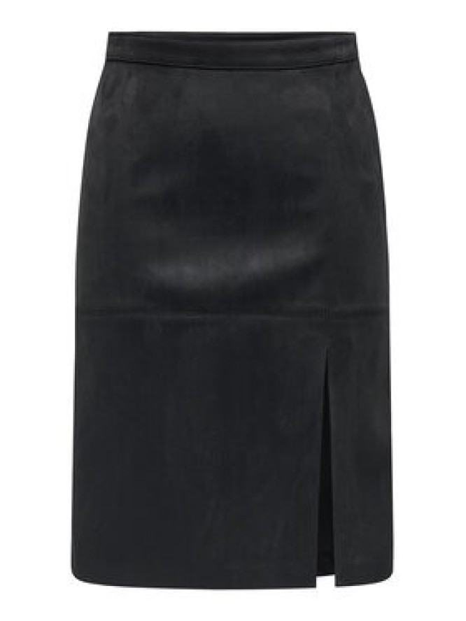 ONLY Spódnica z imitacji skóry Loline 15357433 Czarny Regular Fit