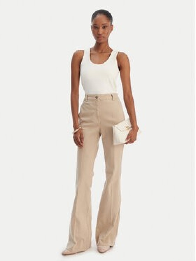 Marella Top Tiglio 2615941051 Écru Slim Fit