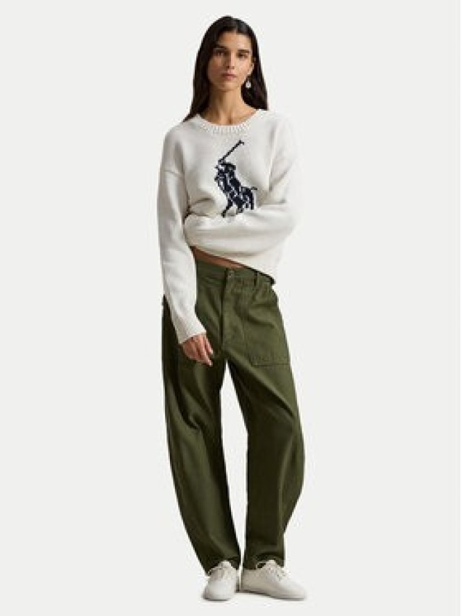 Polo Ralph Lauren Sweter 211A96234002 Biały Relaxed Fit