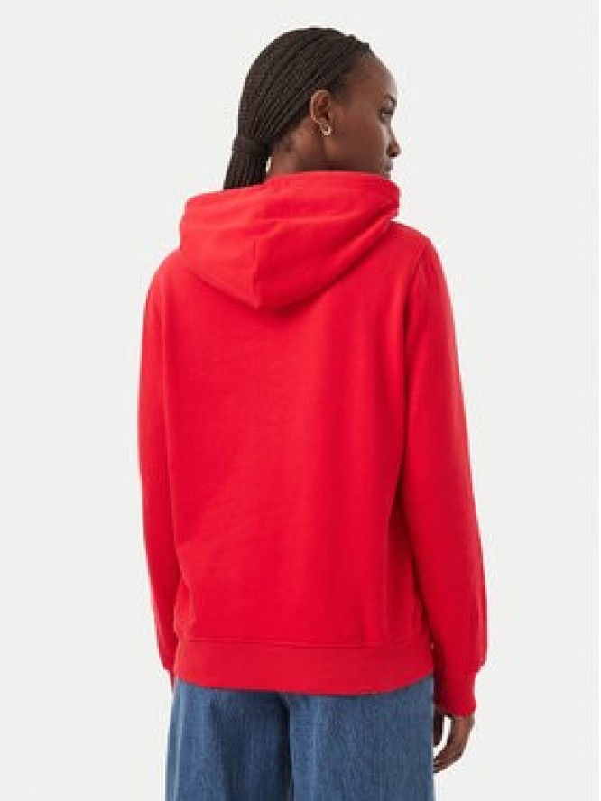 Tommy Jeans Bluza Classic Logo DW0DW23537 Czerwony Regular Fit