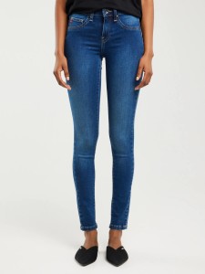 Jeansy damskie super skinny niebieskie Destiny 358