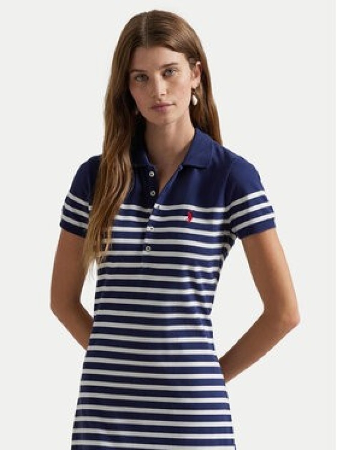 Polo Ralph Lauren Sukienka codzienna 211959122001 Granatowy Regular Fit