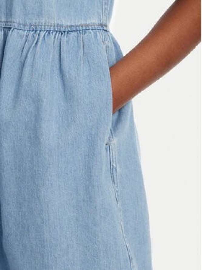 Tommy Jeans Sukienka jeansowa DW0DW20372 Niebieski Relaxed Fit